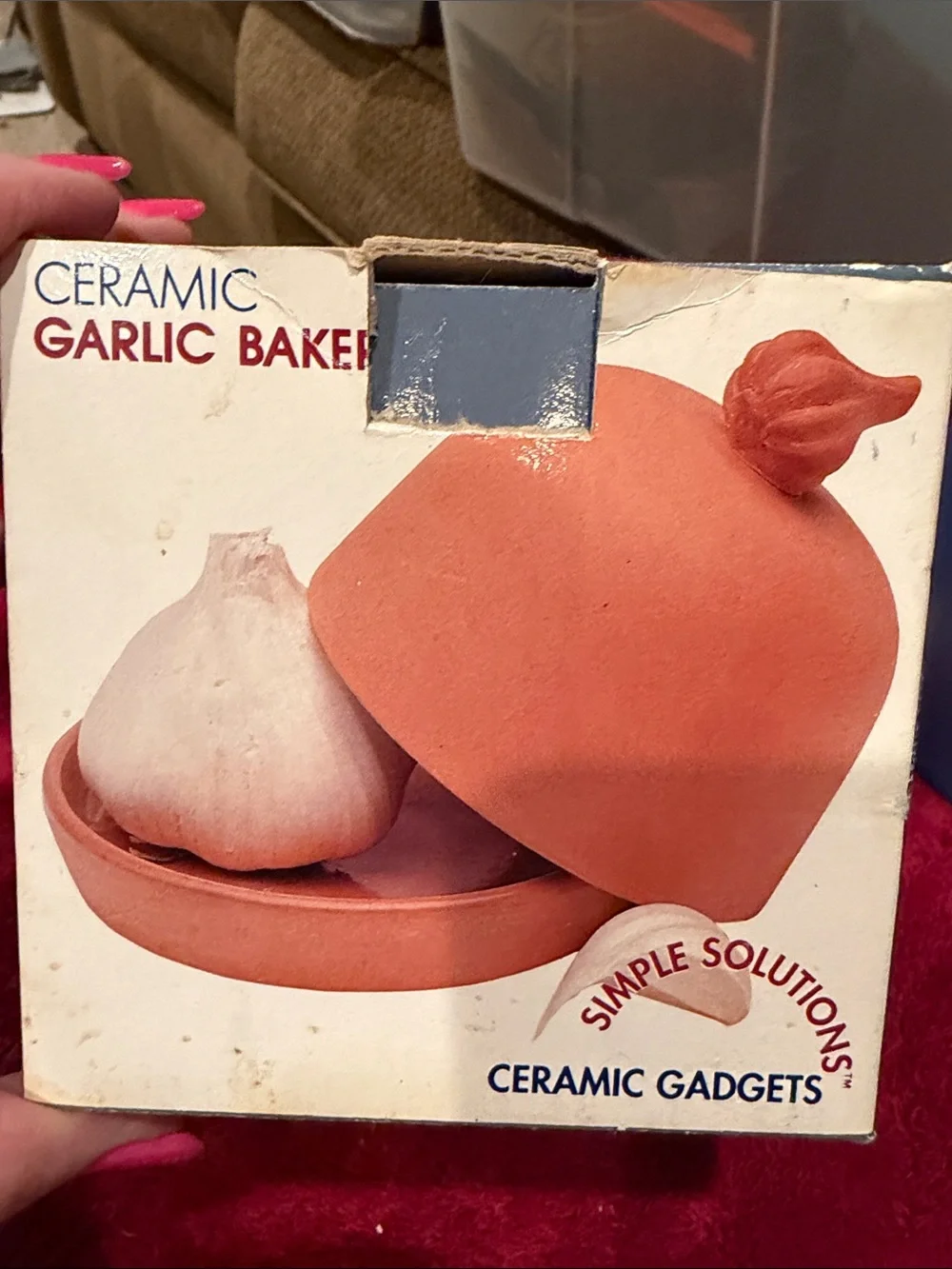 Ceramic Garlic Baker, Vegetable Chopper, Measuring Spoons